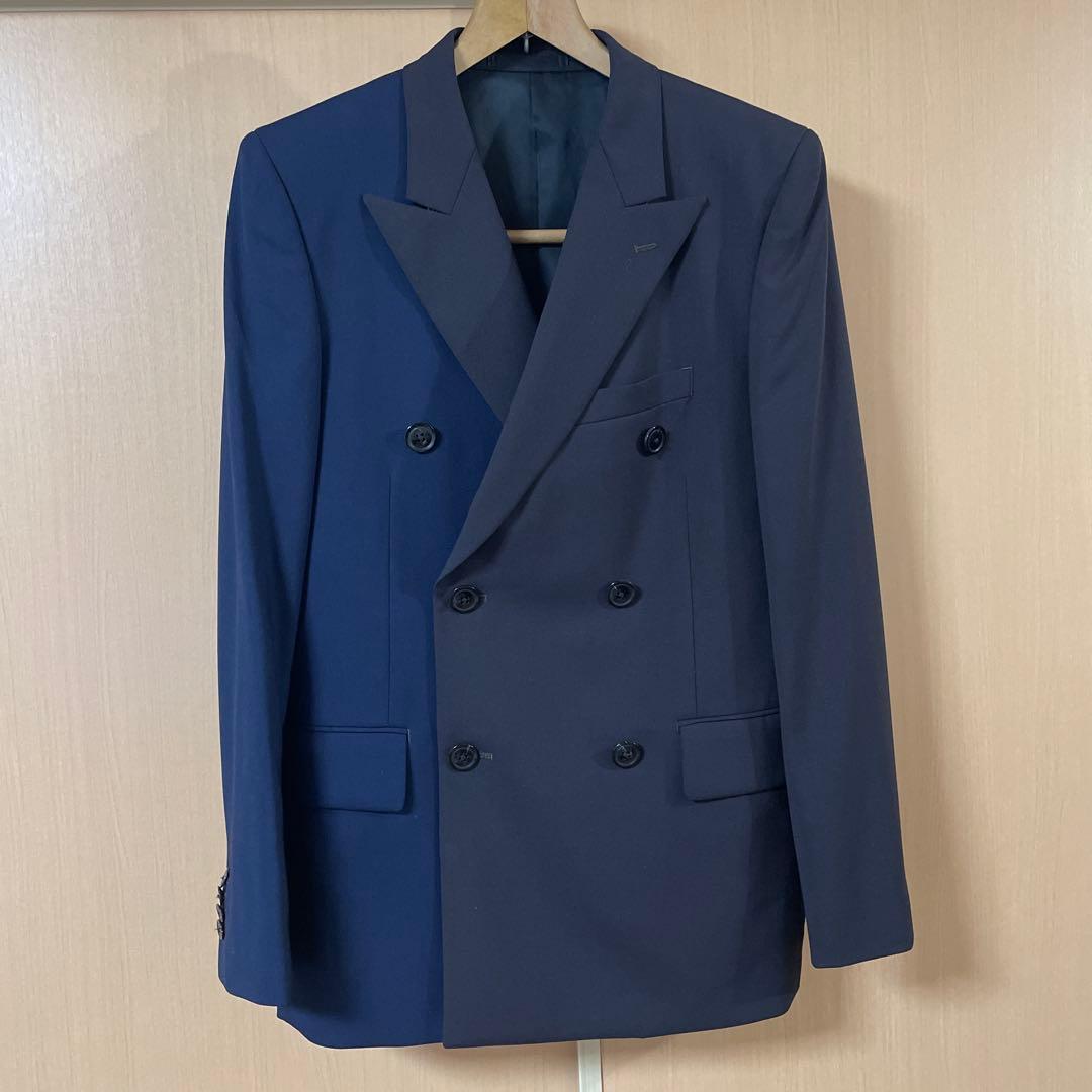 Paul Smithパリコレ出品作ネイビー ダブルブレスト スーツ セットアップ