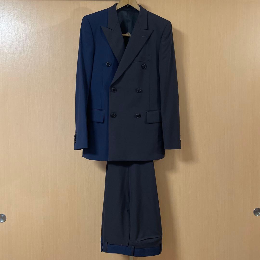 Paul Smithパリコレ出品作ネイビー ダブルブレスト スーツ セットアップ