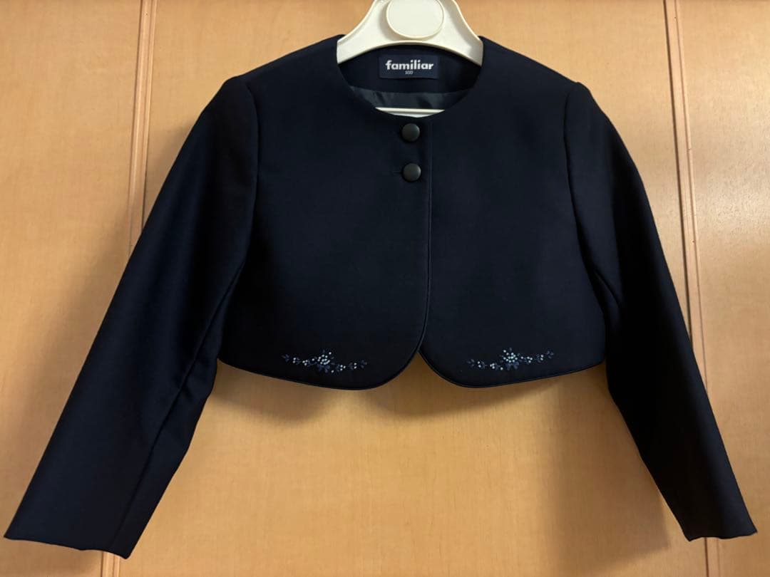 【りっきー☆】ファミリア　アンサンブル　濃紺　ネイビー　美品100