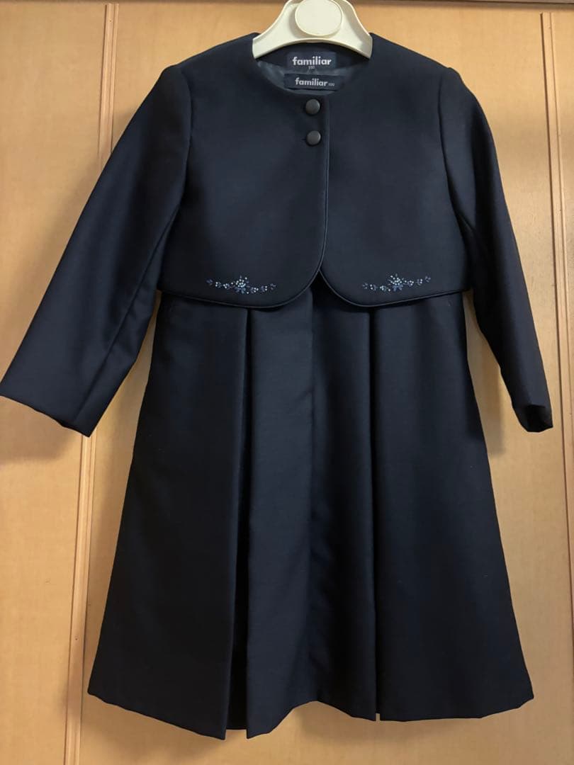 【りっきー☆】ファミリア　アンサンブル　濃紺　ネイビー　美品100