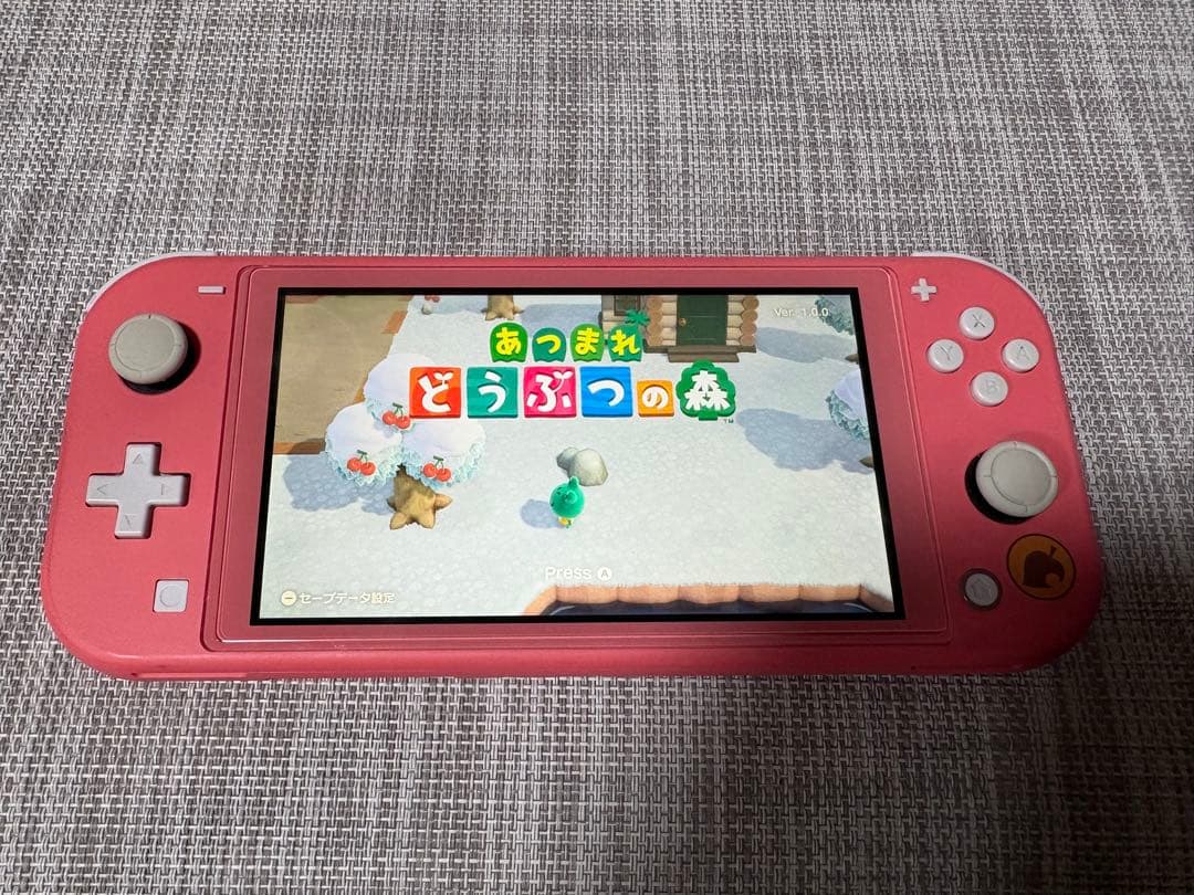 Switch Lite どうぶつの森デザイン ピンク　ソフト有り