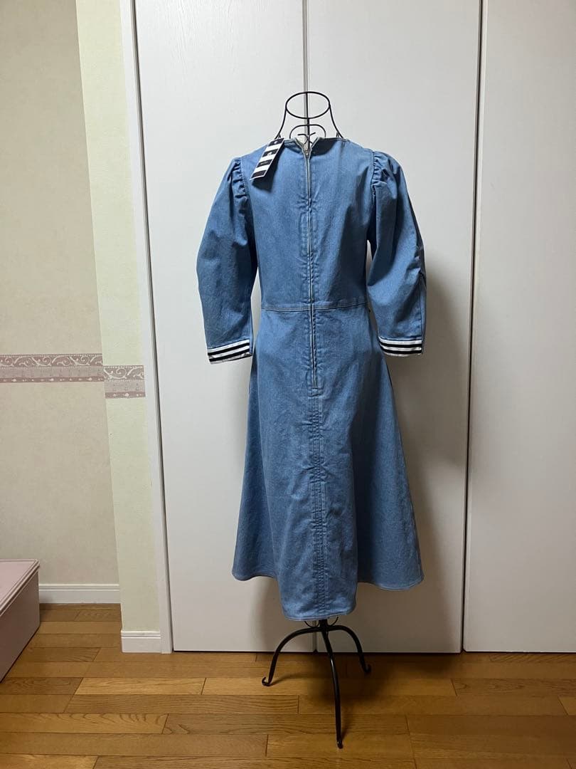 年末特売‼️新品BORDERS at BALCONY デニムワンピース 38