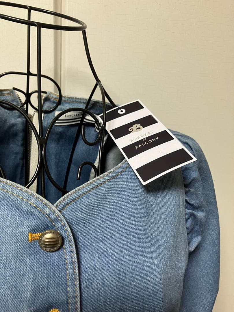 年末特売‼️新品BORDERS at BALCONY デニムワンピース 38