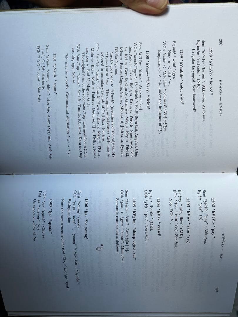 ハム・セム語族（アフロアジア語族）語源辞典