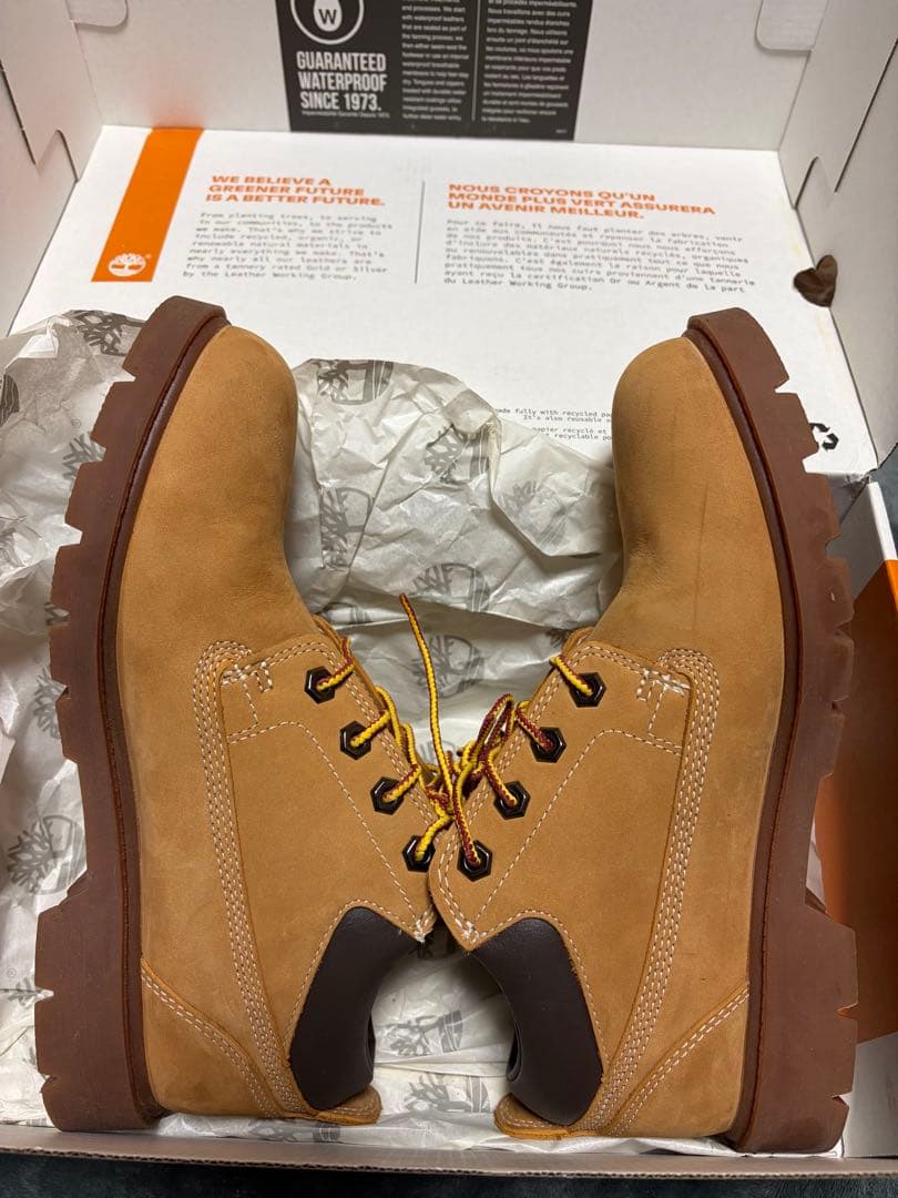 Timberland レザーブーツ ローカット25cm