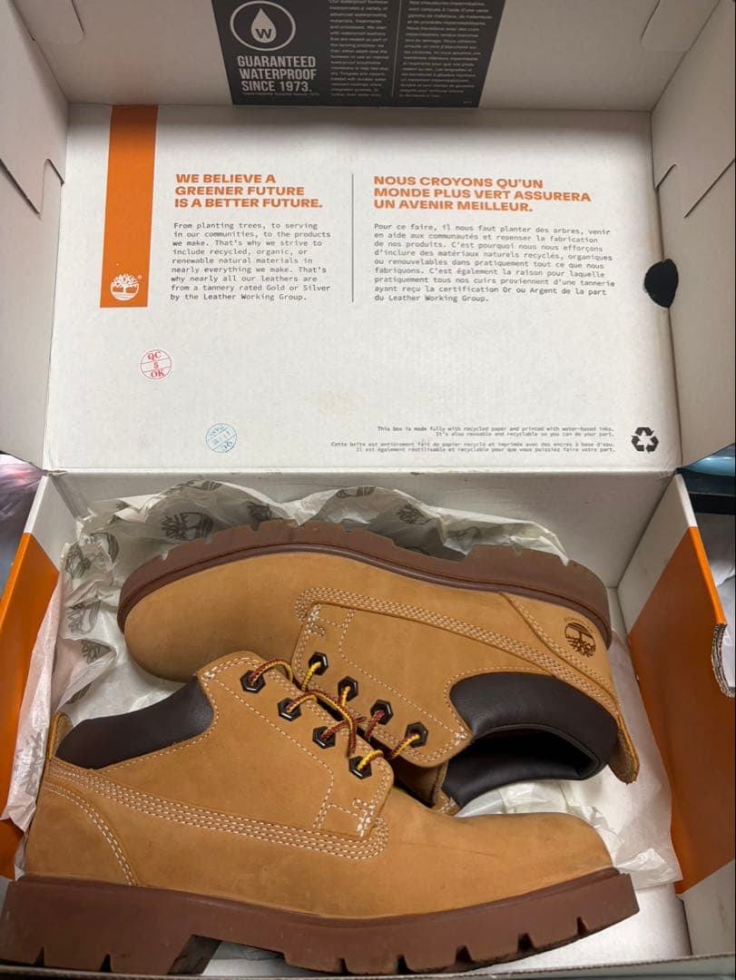 Timberland レザーブーツ ローカット25cm