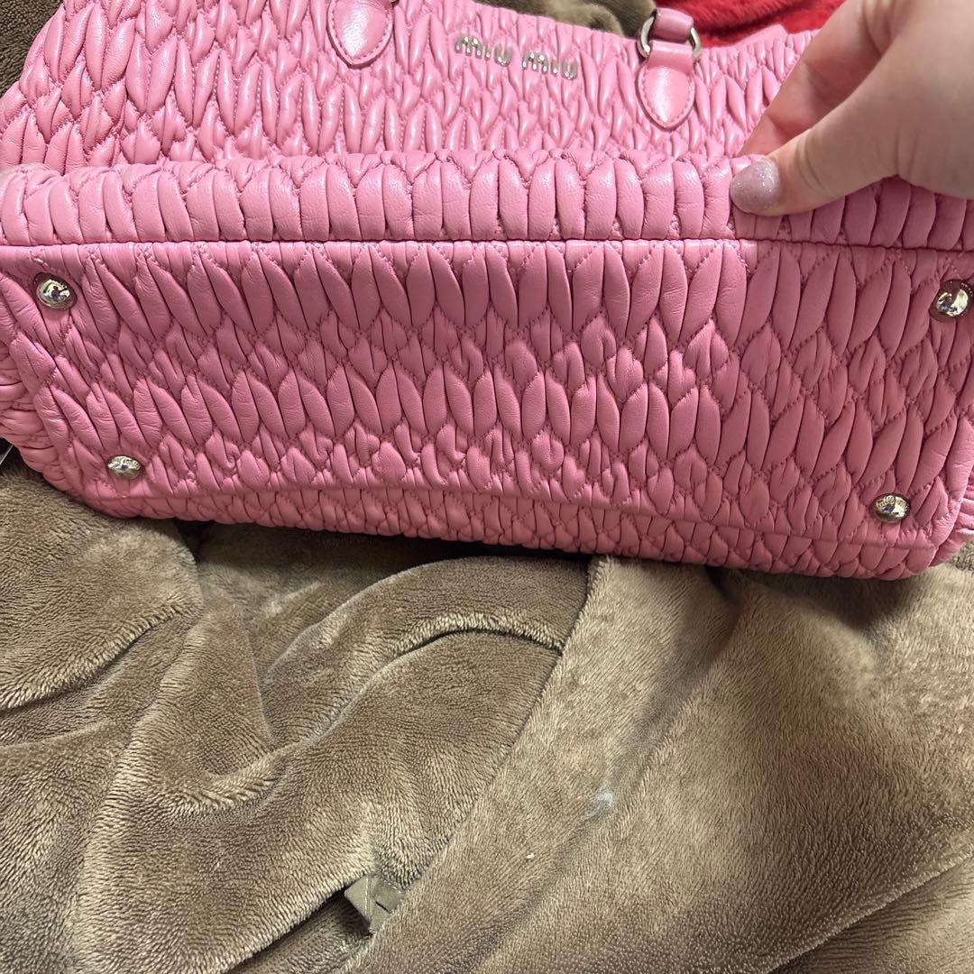 早い者勝ち MIUMIU マテラッセ　ナッパクリスタル　ピンク　2way