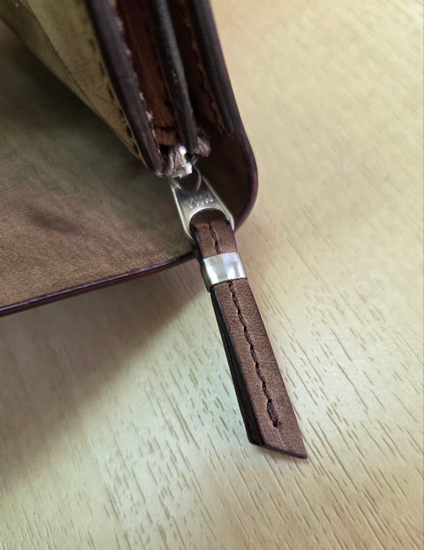 【かませ猫】SLOW　コードバンミニウォレット　ボルドー