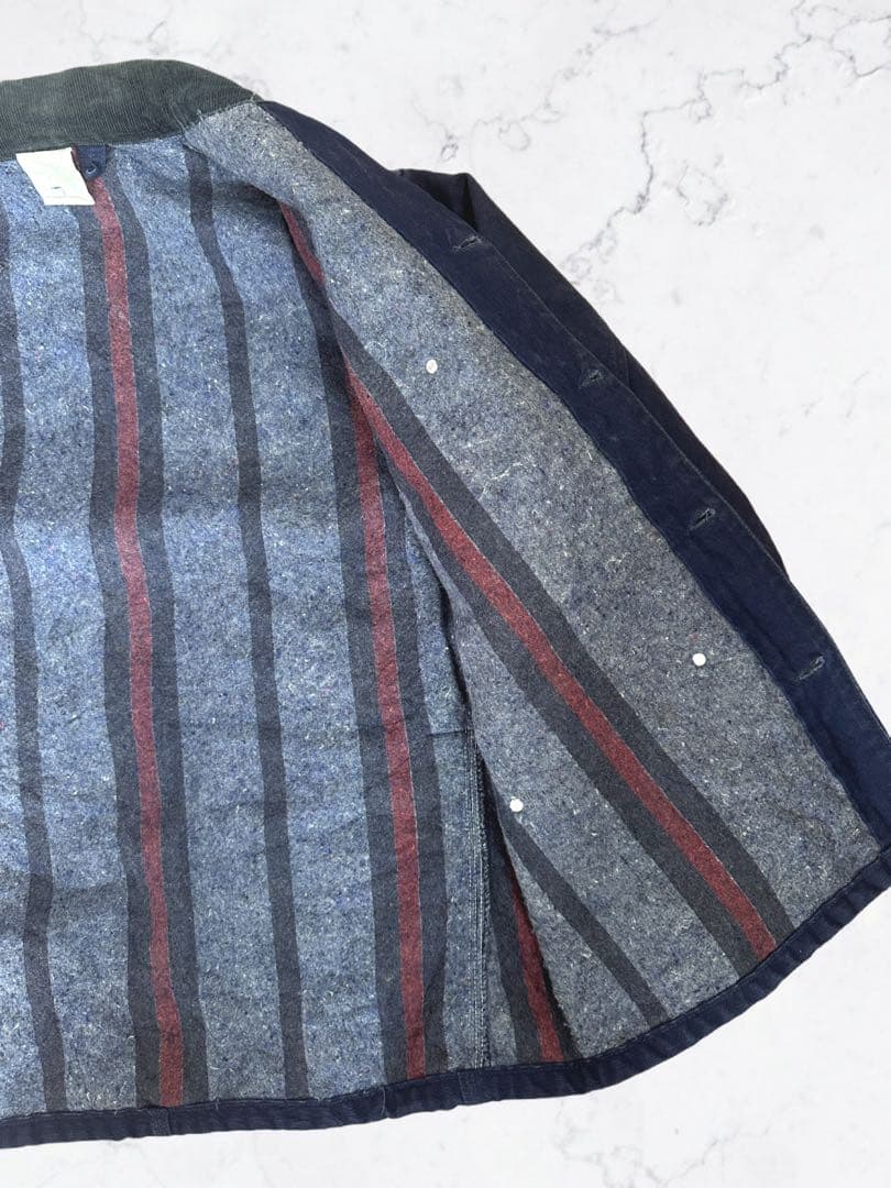 レ*ン様 80s USA製　カバーオールチョアコート　ネイビー紺　カーハート