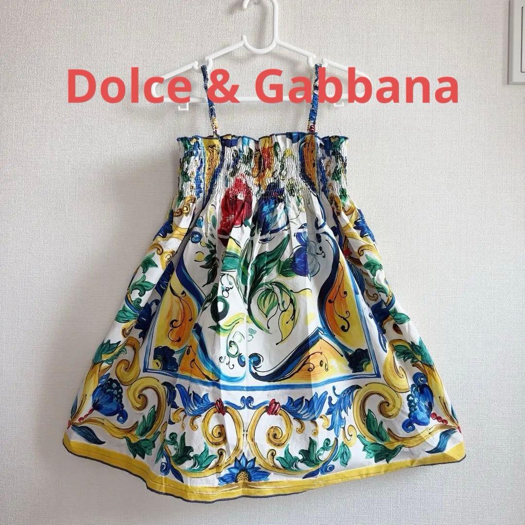 【Dolce & Gabbana】 ノースリーブワンピース 3Y〜