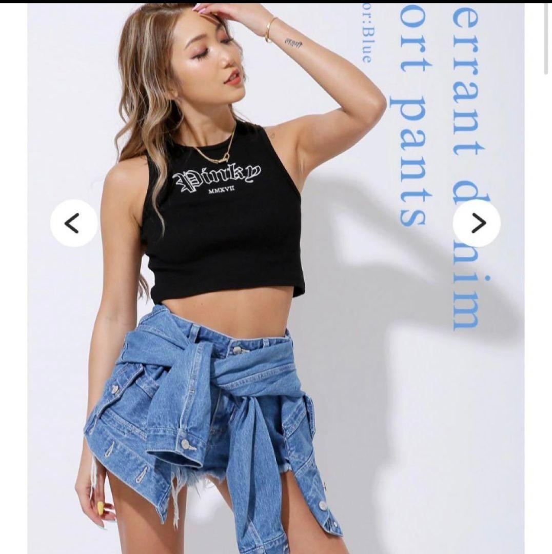 PINKY SHAKE シャツ巻きデニムショーパン