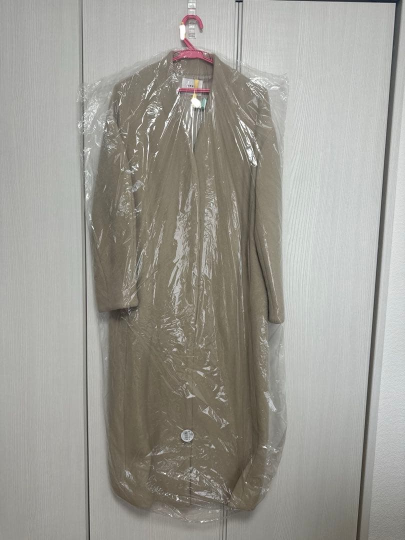 【AMERI】プランプスリーブベルテッドコートSサイズ クリーニング済