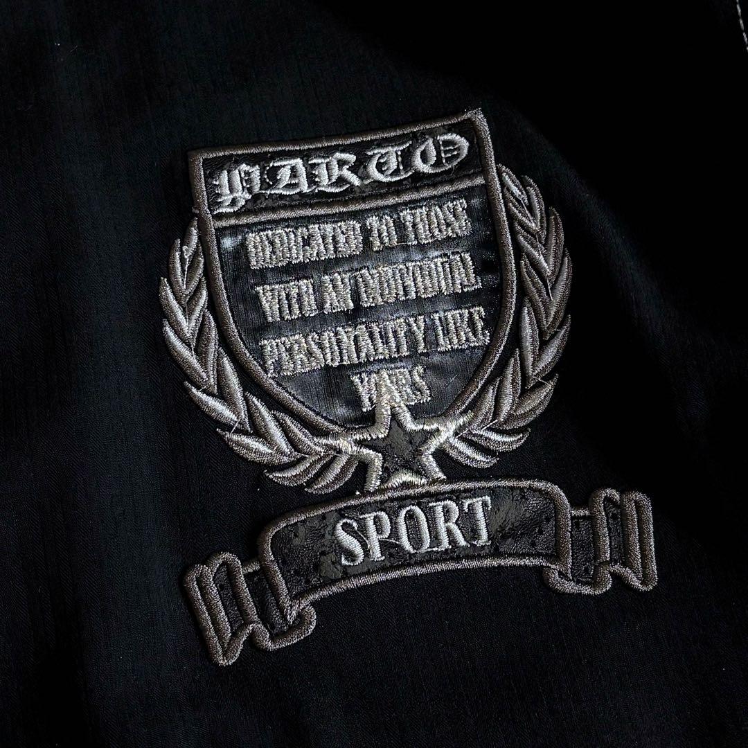 美品 PARTO SPORTS セットアップ ビッグ刺繍 黒 フリーサイズ