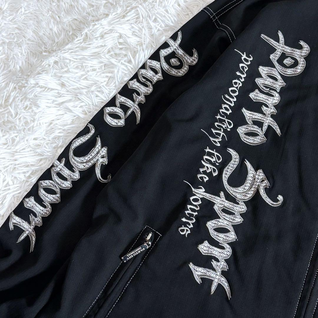 美品 PARTO SPORTS セットアップ ビッグ刺繍 黒 フリーサイズ