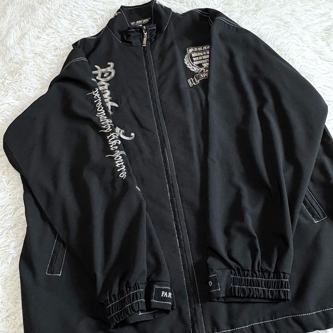 美品 PARTO SPORTS セットアップ ビッグ刺繍 黒 フリーサイズ