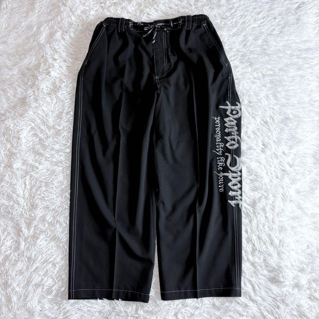 美品 PARTO SPORTS セットアップ ビッグ刺繍 黒 フリーサイズ