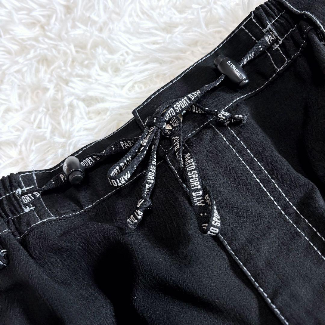 美品 PARTO SPORTS セットアップ ビッグ刺繍 黒 フリーサイズ