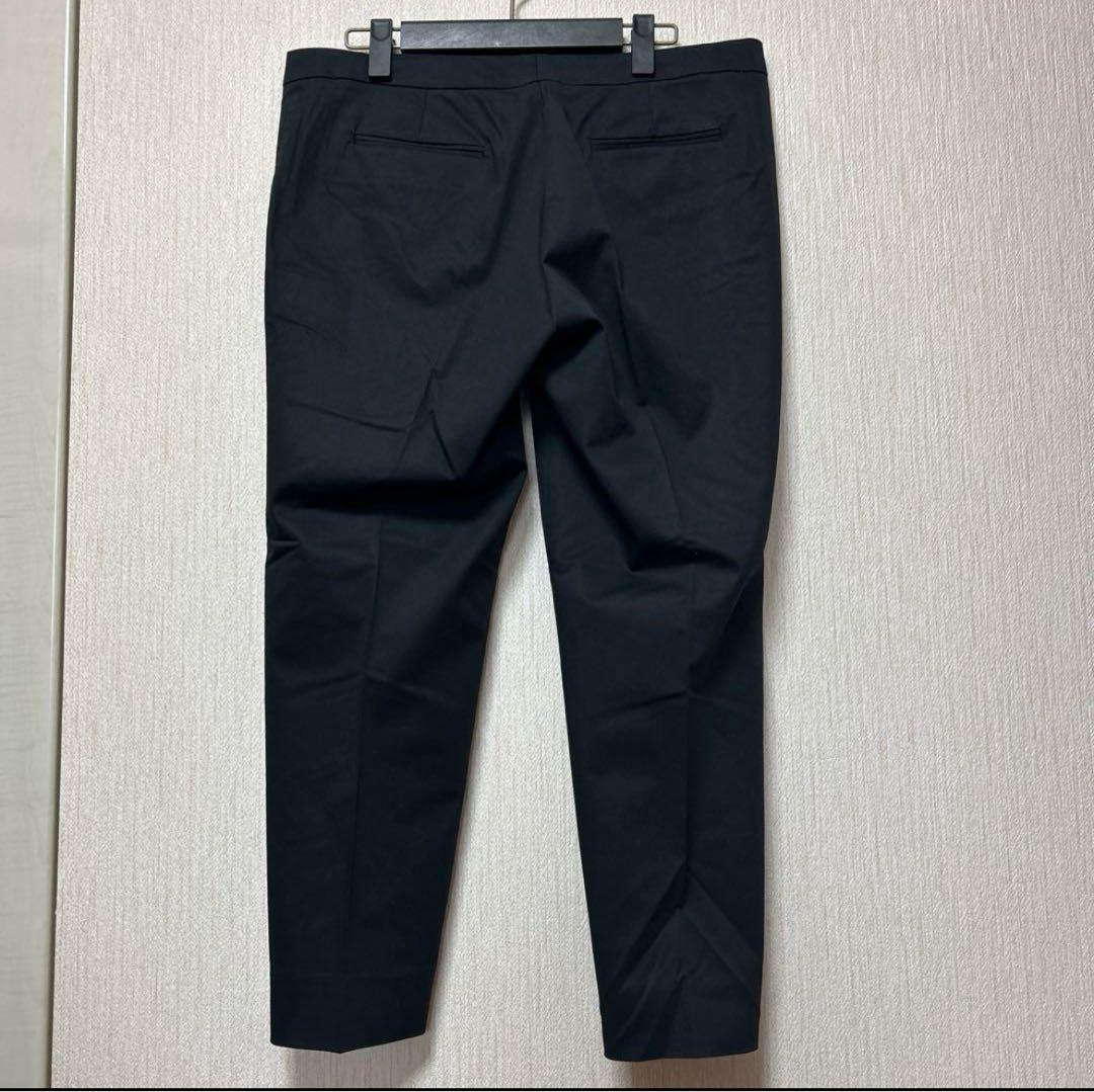 0318 ETRO 黒クロップド丈パンツ 46サイズ