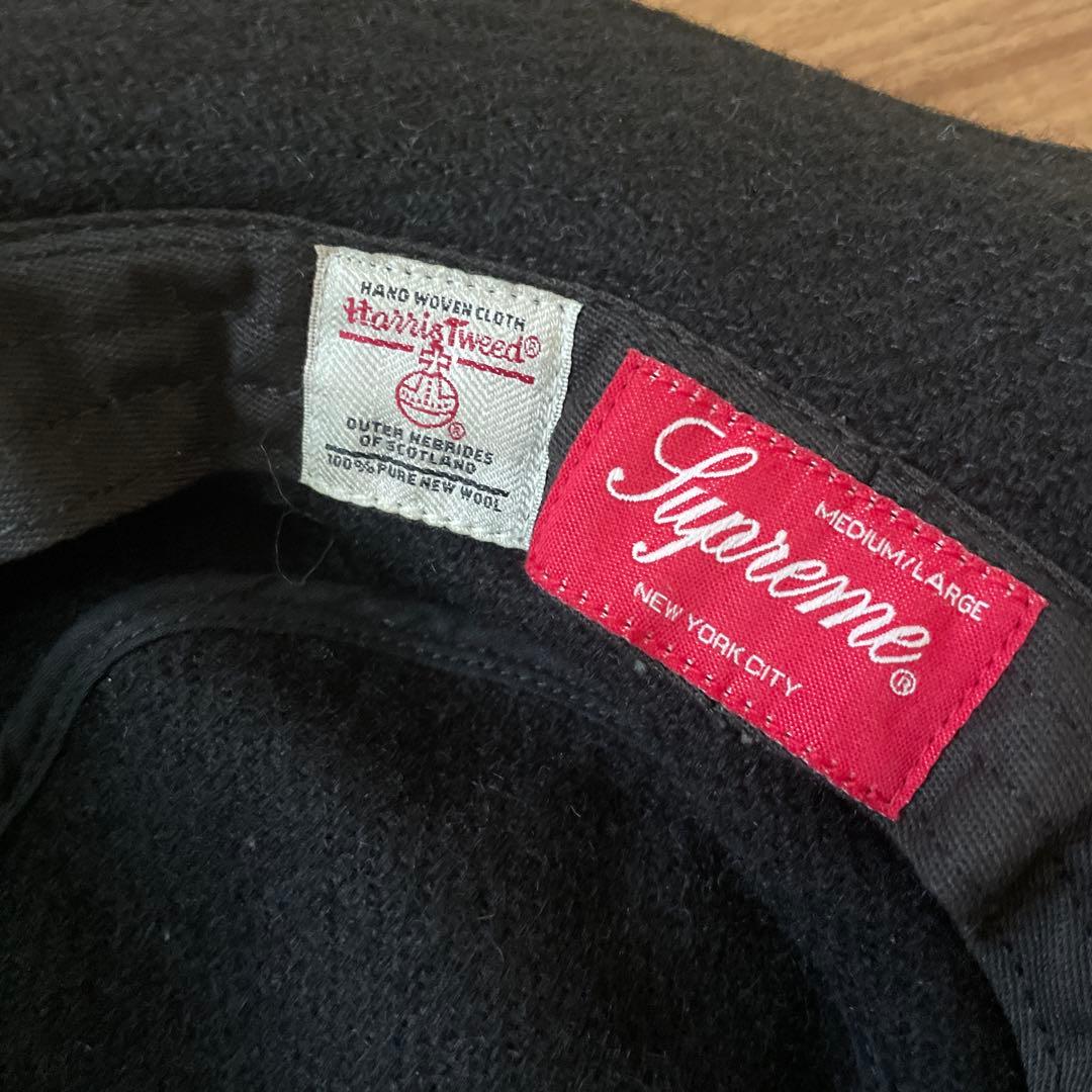 シュプリーム×ハリスツイード 21AWClassic Logo Crusher