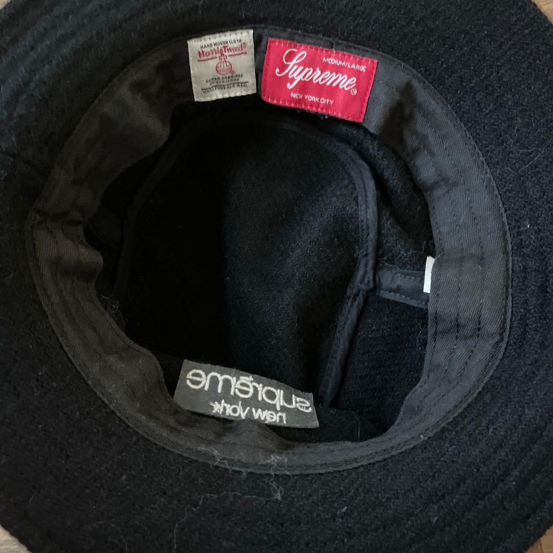 シュプリーム×ハリスツイード 21AWClassic Logo Crusher