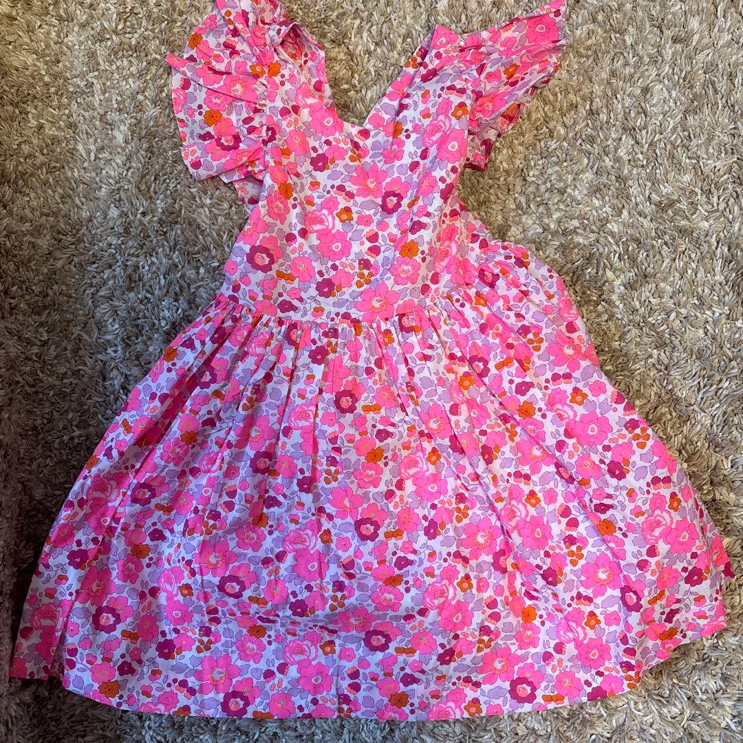 新品未使用タグ付き　JACADI PARIS 花柄 半袖ワンピース　ジャガディ