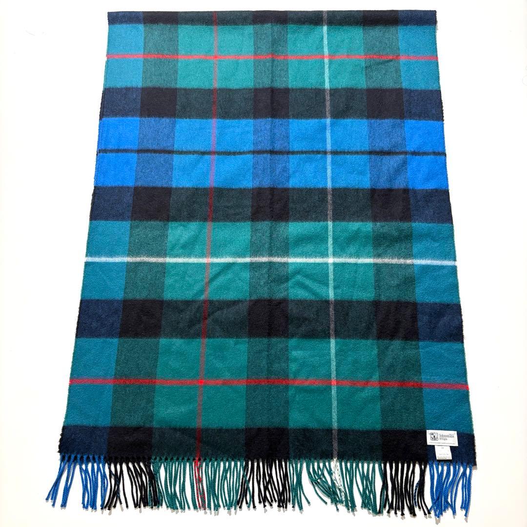 【美品】Johnstons of Elgin マフラー 大判 カシミヤ 100%