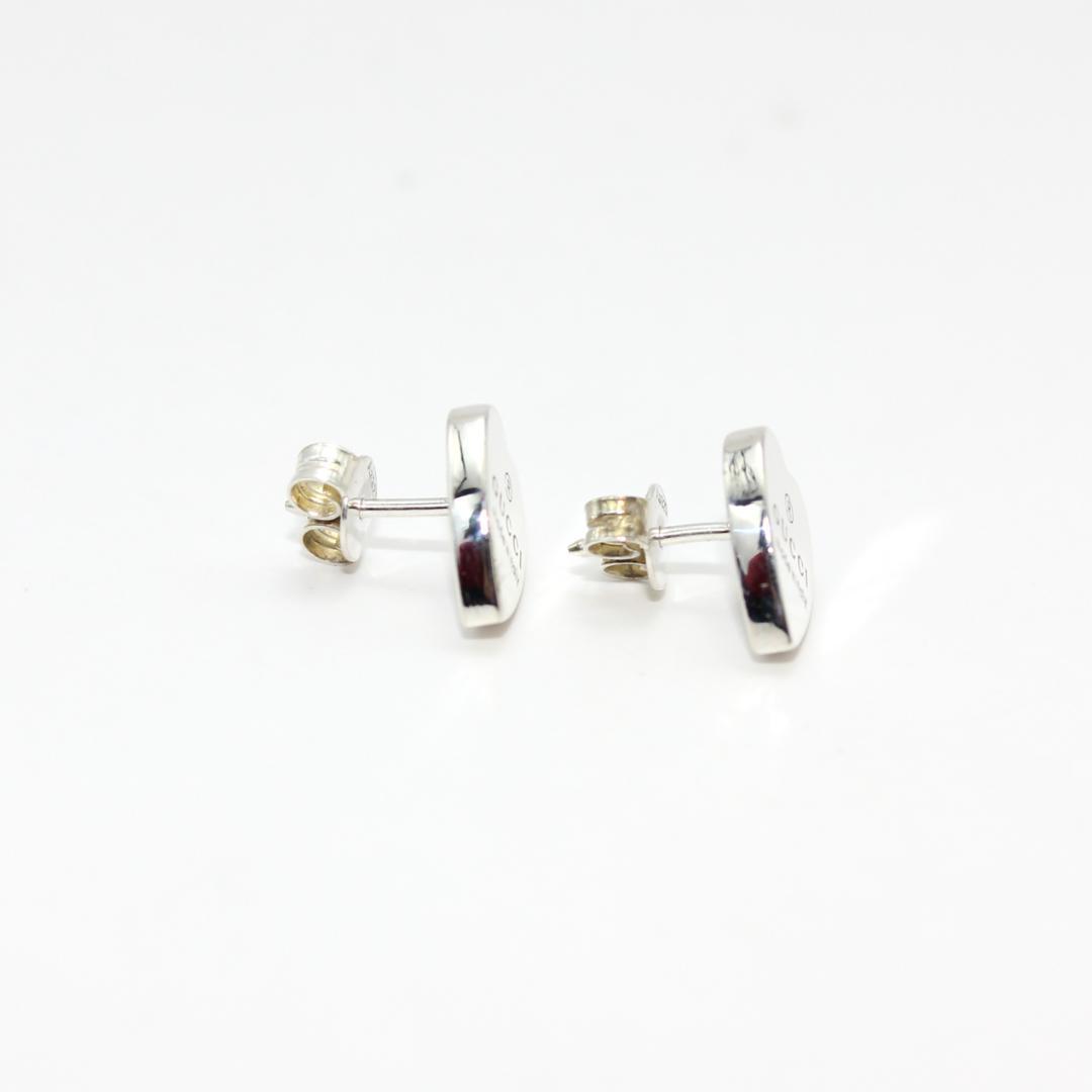 美品 GUCCI グッチ アクセサリー ハート シルバー ピアス イヤリング