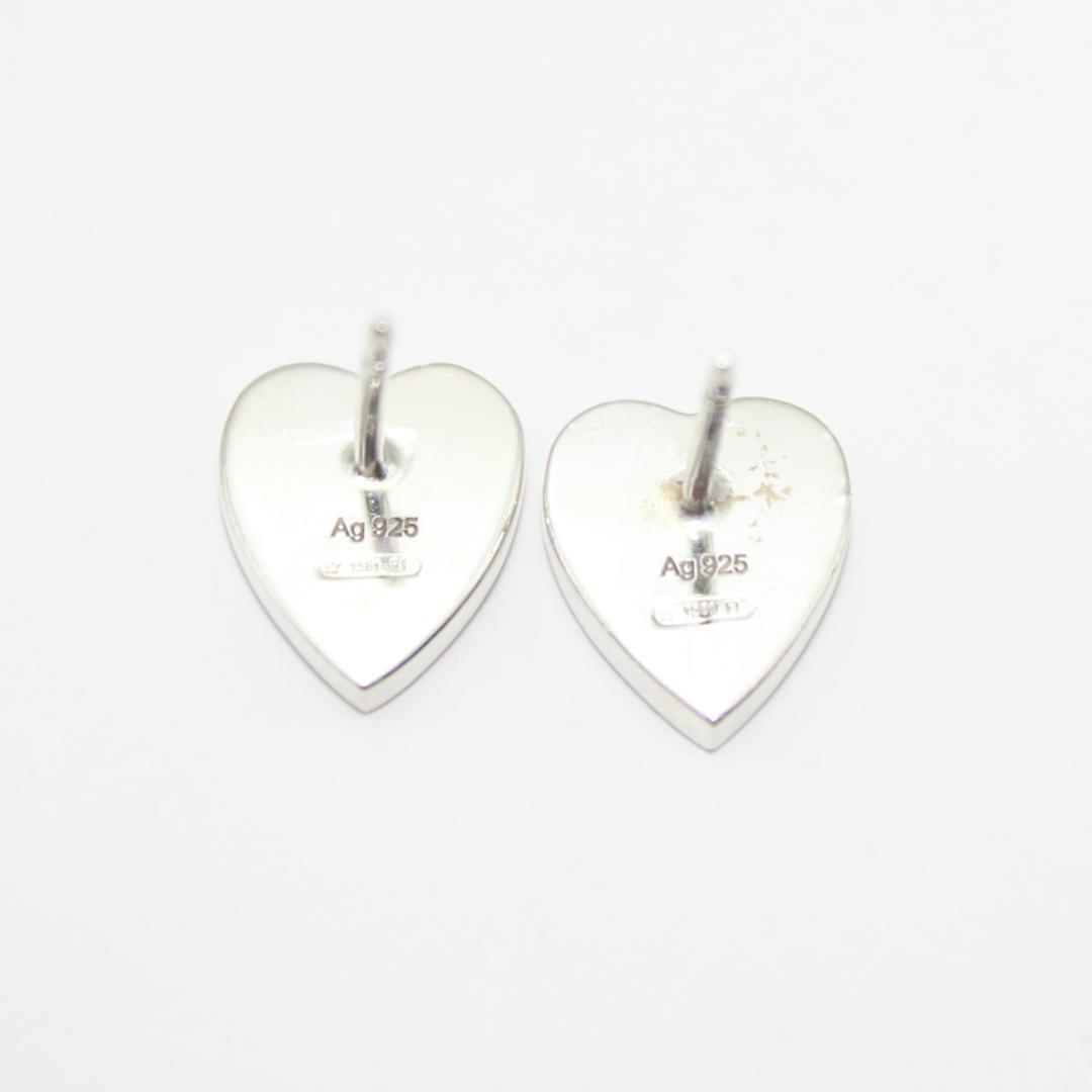 美品 GUCCI グッチ アクセサリー ハート シルバー ピアス イヤリング