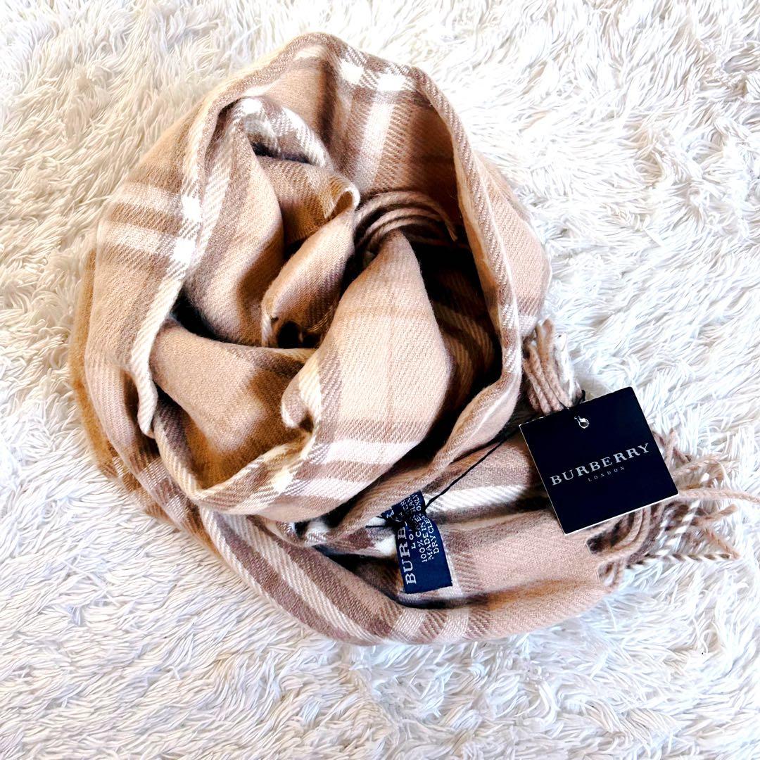 極美品✨Burberry バーバリー ロンドン カシミヤ100 マフラー 未使用
