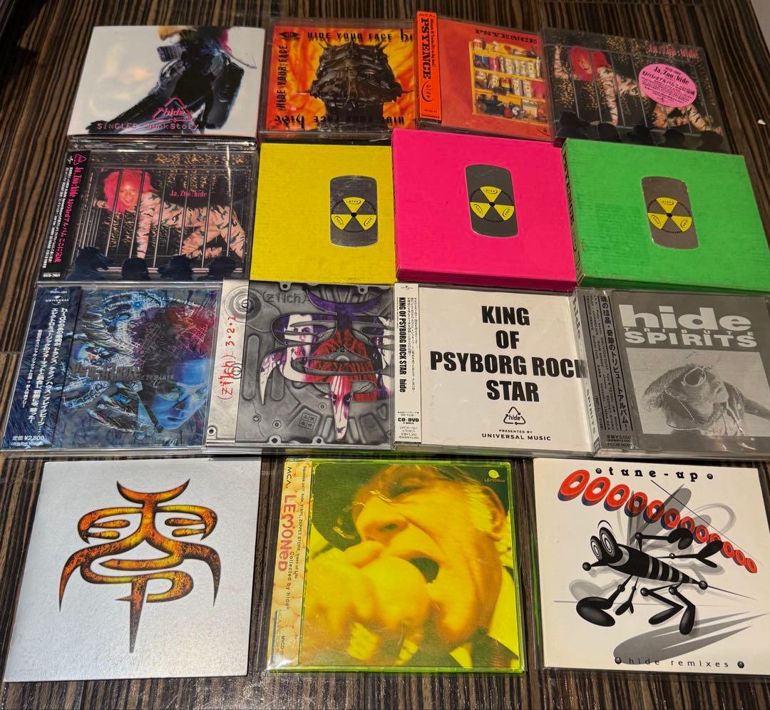 hide 15枚セット 「PSYENCE」3色「HIDEYOURFACE」初回盤