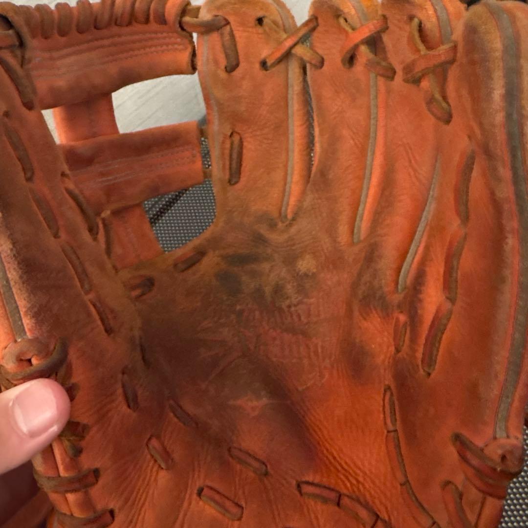 Mizuno 軟式グローブ オレンジ