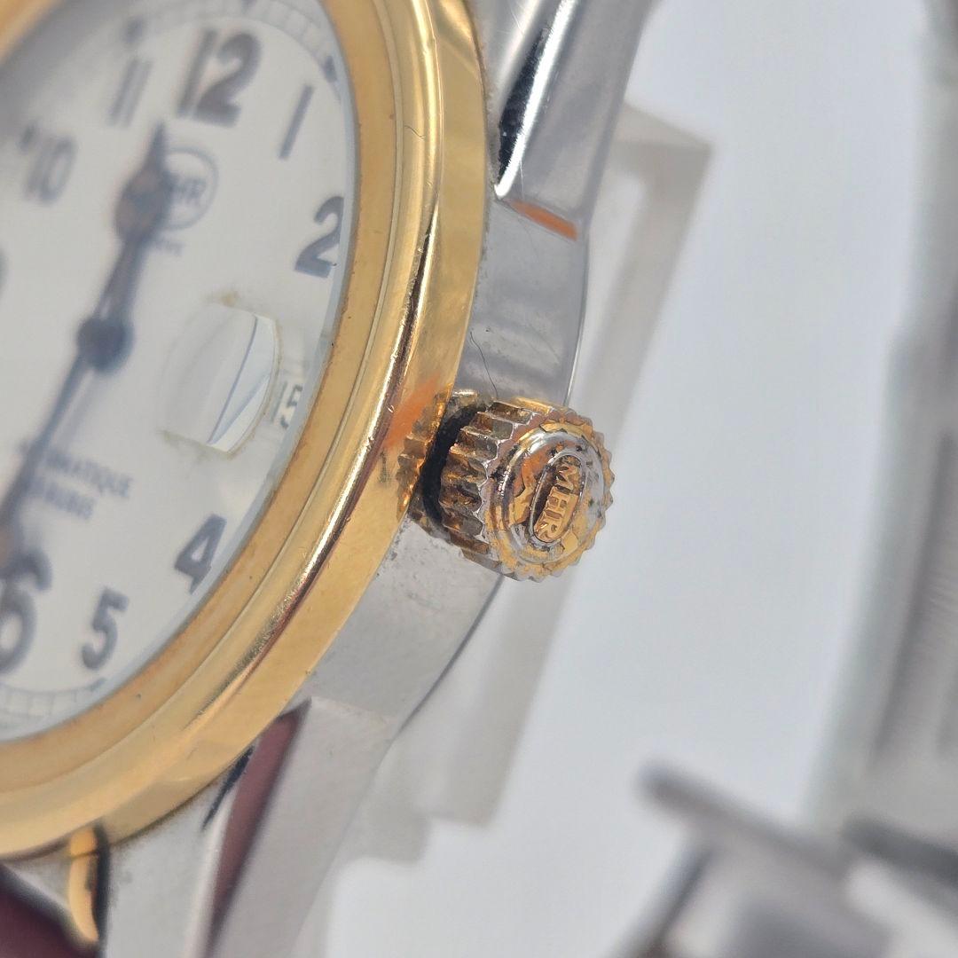 美品 MHR マハラ 自動巻き 腕時計 デイト付き ヴィンテージ 稼働品
