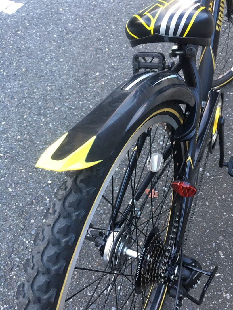 整備済 マウンテンバイク 自転車 子供 黒 ブラック26インチ 美品 綺麗 美品