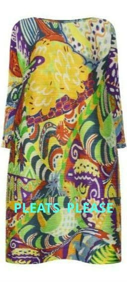 プリーツプリーズ　横プリーツ　2wayワンピース