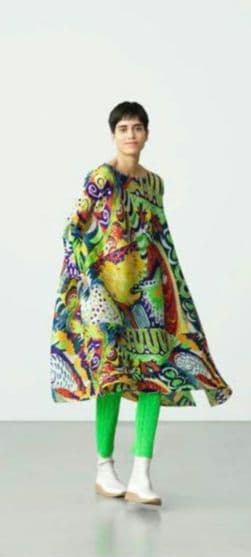 プリーツプリーズ　横プリーツ　2wayワンピース