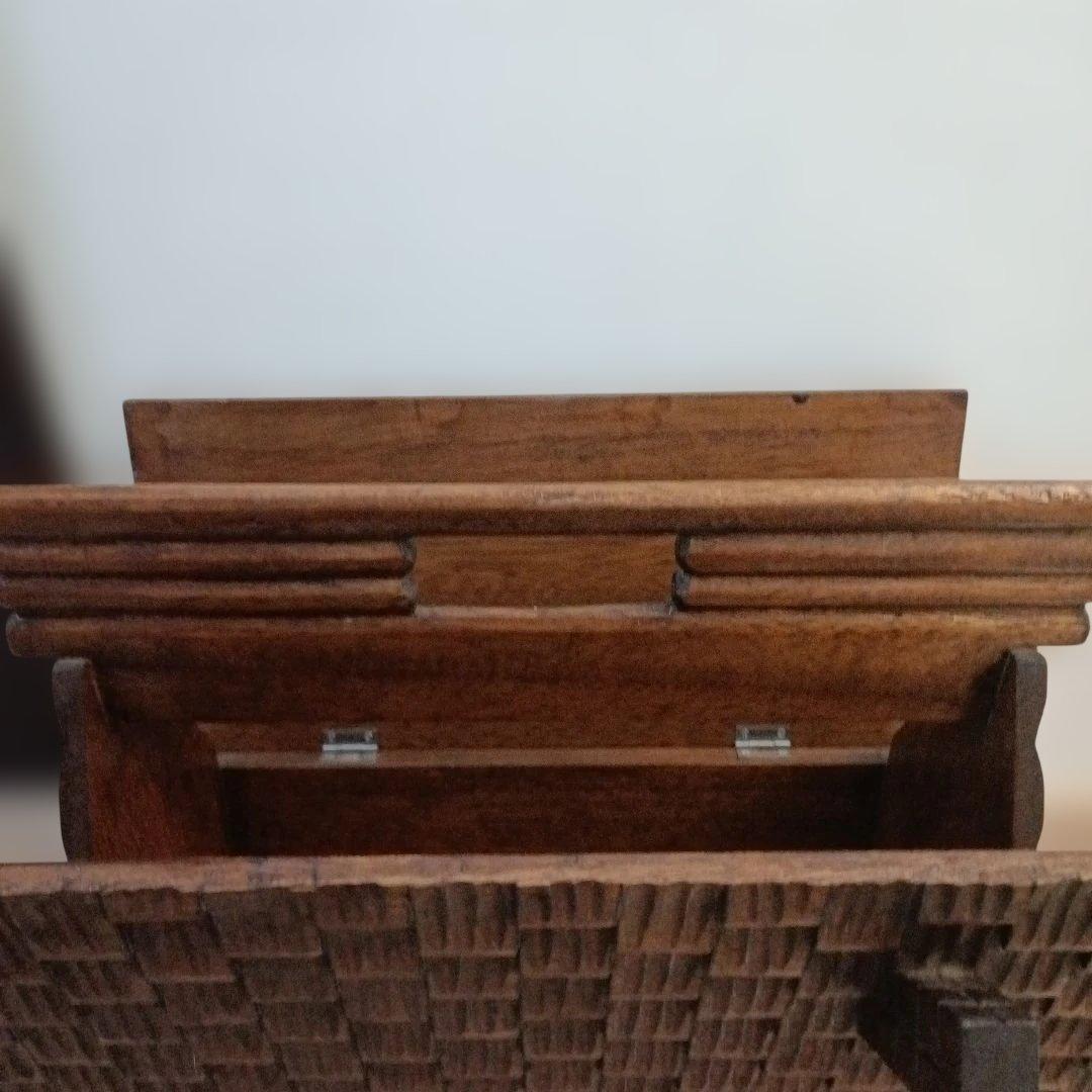 ★木製小屋型／シルバニア風／収納ボックス／ログハウス型