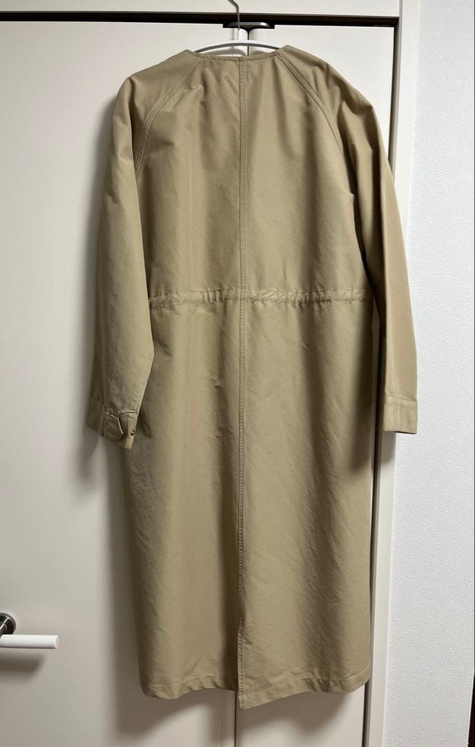 アワーホーム our 頼れるノーカラーコート　ライトベージュ