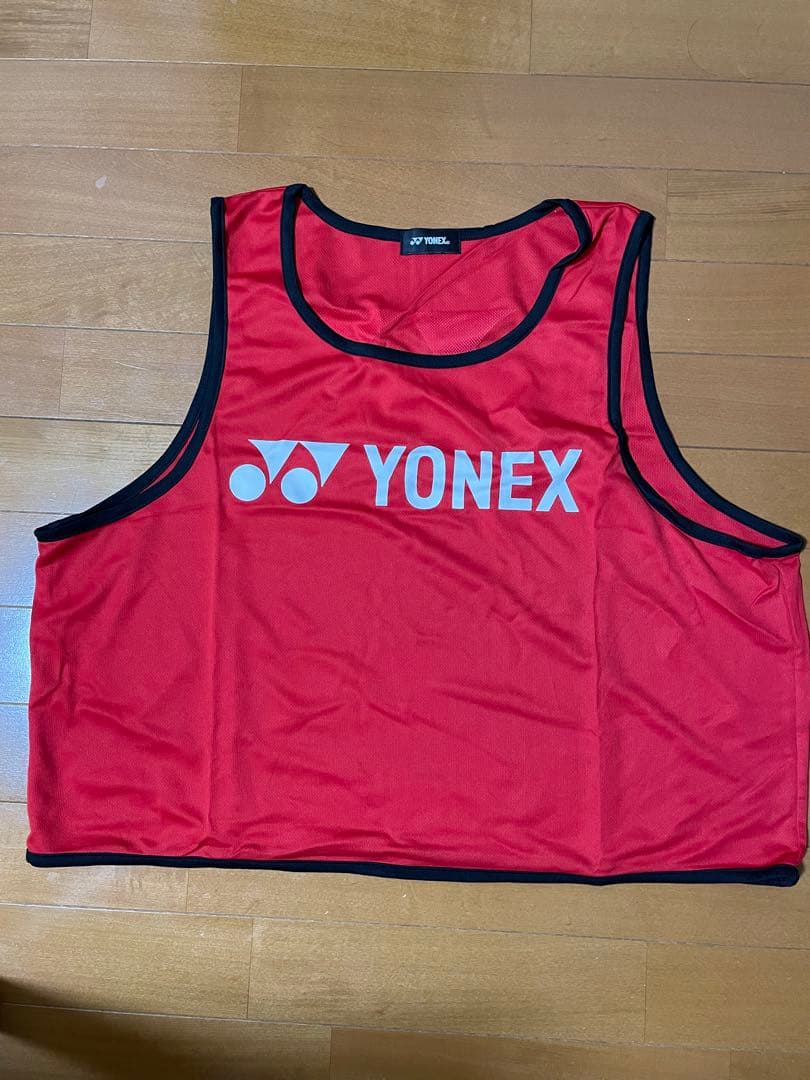 ヨネックス　ビブス赤　新品　10枚袋付き　サッカー　バドミントン
