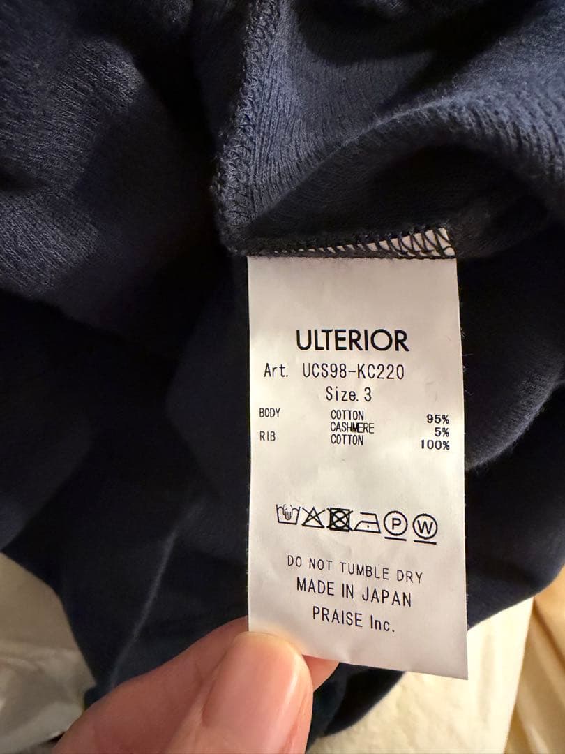 トップス ULTERIOR C/CASH HONEYCOMB HENLEYNECK TOP