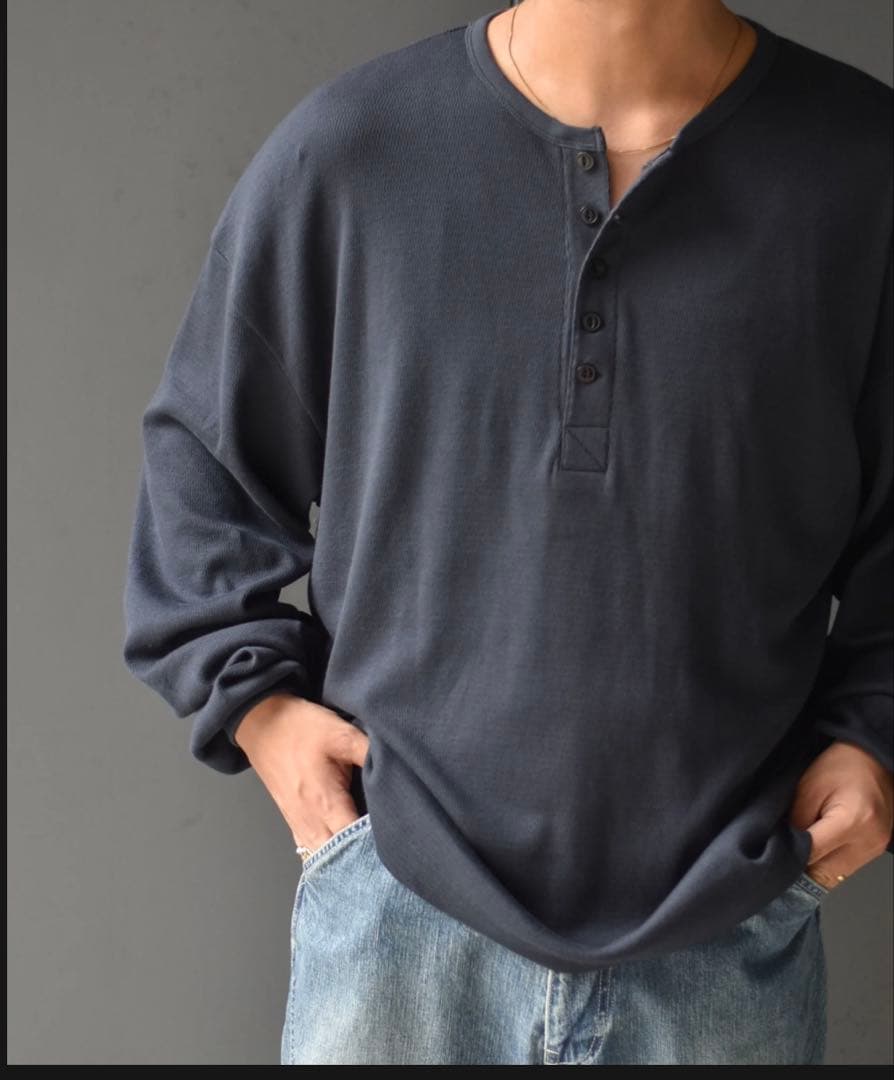 トップス ULTERIOR C/CASH HONEYCOMB HENLEYNECK TOP