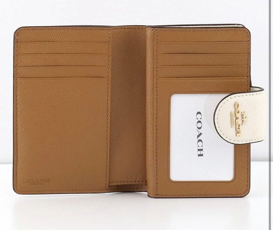 COACH アイボリー 二つ折り財布
