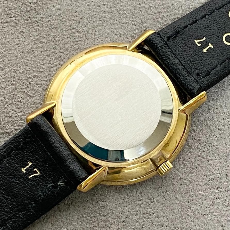 OH済 オメガ デビル 金張りケース サンレイダイヤル 2針ドレス 手巻き