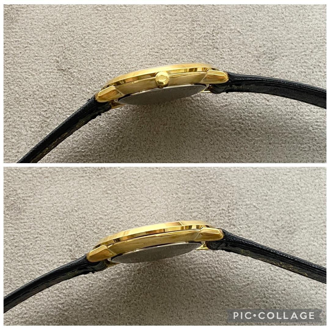 OH済 オメガ デビル 金張りケース サンレイダイヤル 2針ドレス 手巻き