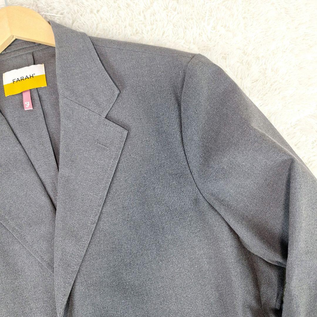 美品✨FARAH×ナノユニバース　コットン　スーツ　スリーピース　グレー　XL