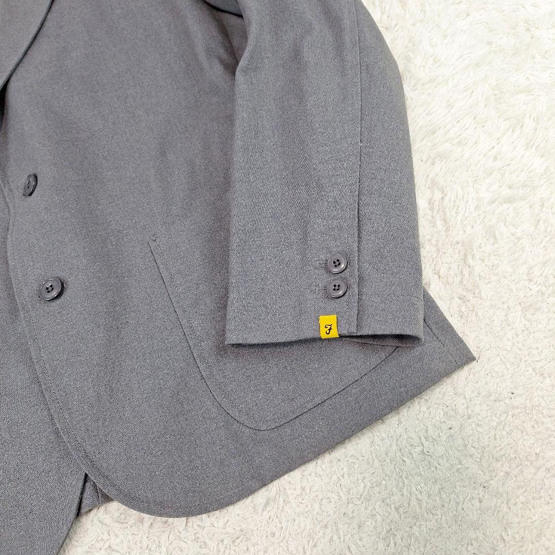 美品✨FARAH×ナノユニバース　コットン　スーツ　スリーピース　グレー　XL