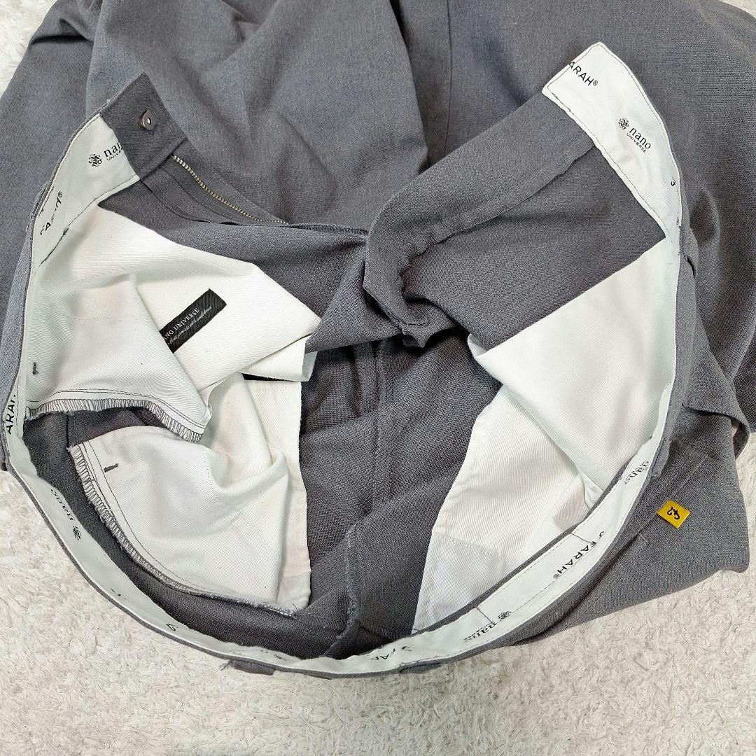 美品✨FARAH×ナノユニバース　コットン　スーツ　スリーピース　グレー　XL