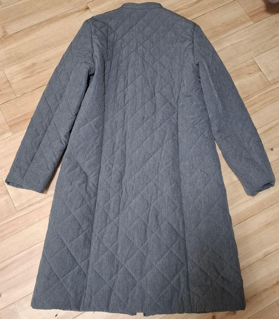 DAMA collection 中綿　キルト　ロングコート　グレー　11号