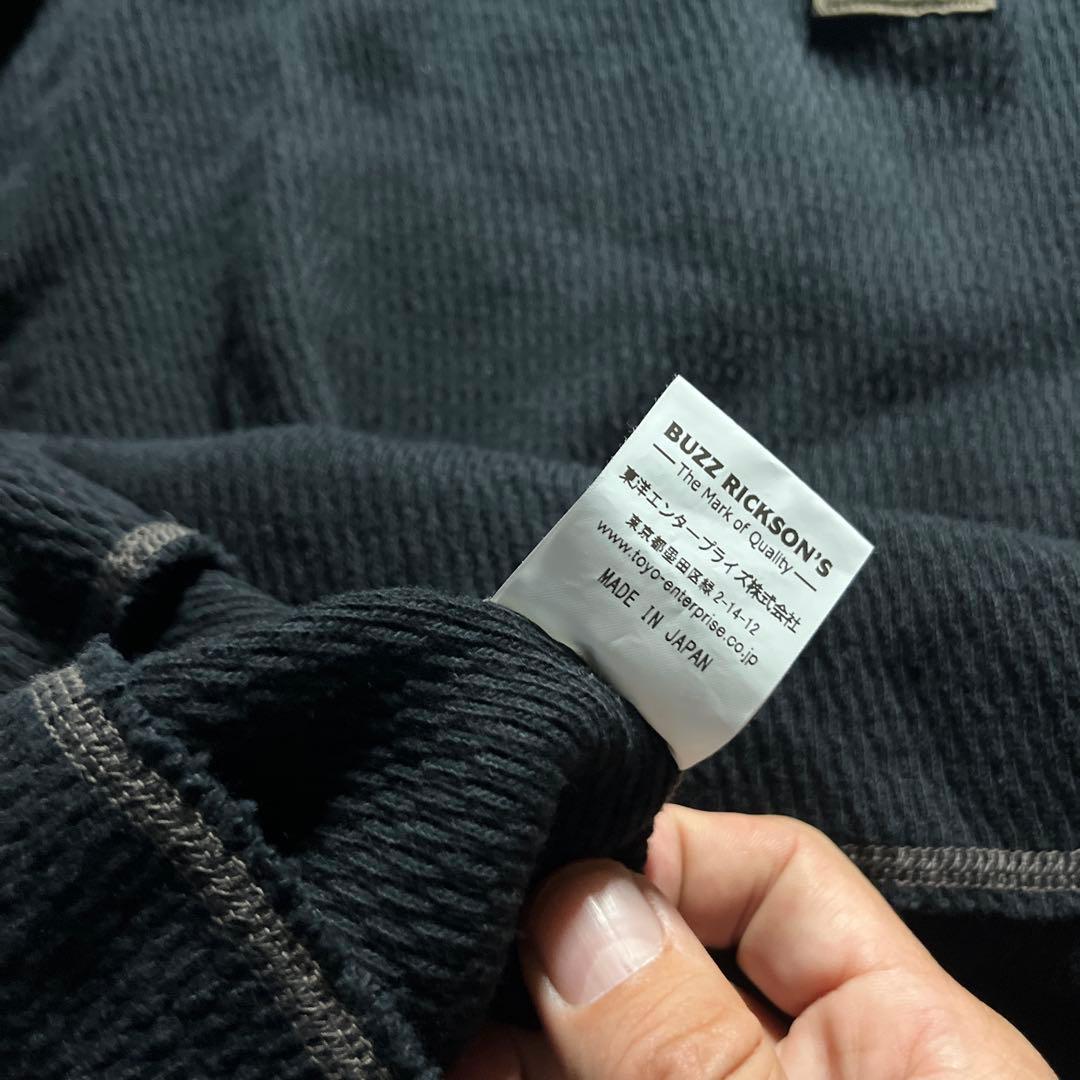 BUZZ RICKSON'S サーマルヘンリーネック XL 送料無料