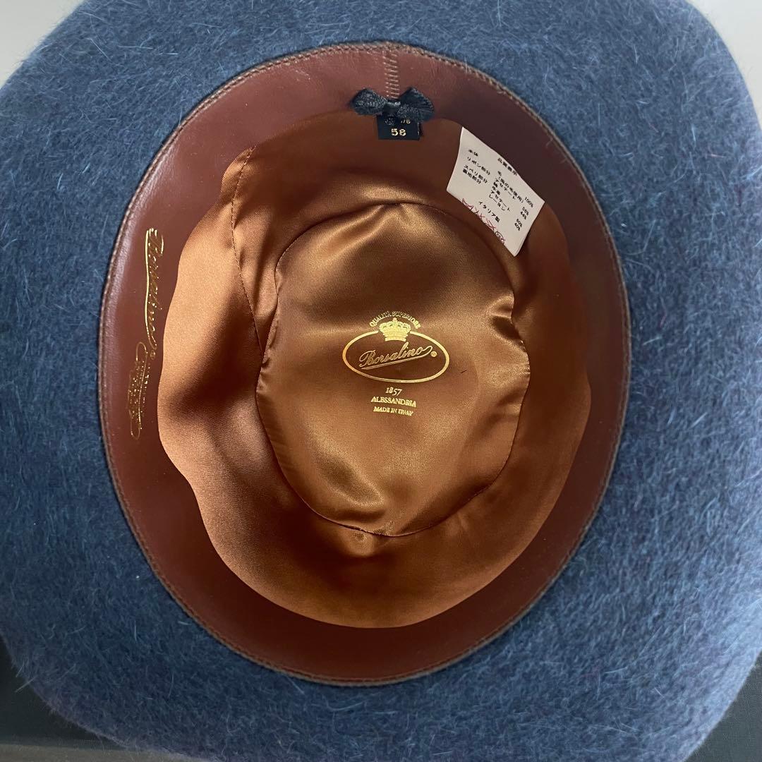 Borsalino ボルサリーノ ハット ネイビー