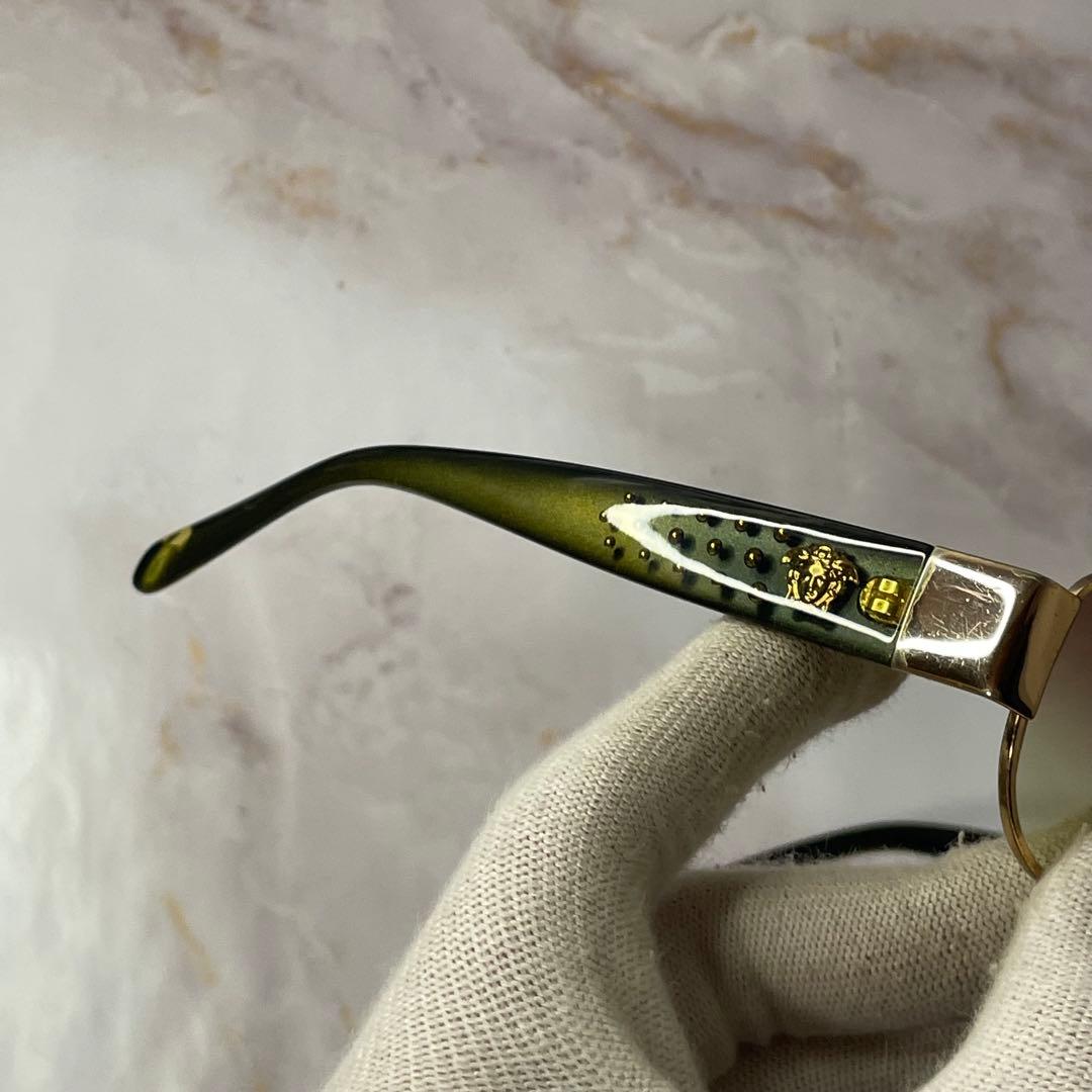 versace オーバル y2k メデューサ オールド レトロ サングラス